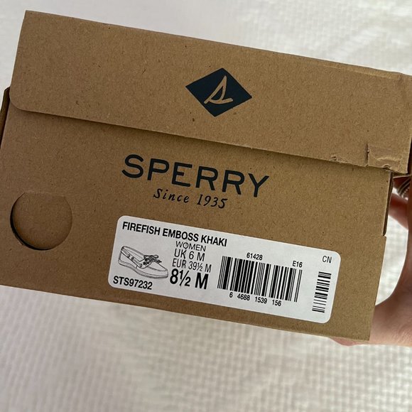 RARE Sperry embossed leather boat shoes (8.5) - Picture 4 of 5